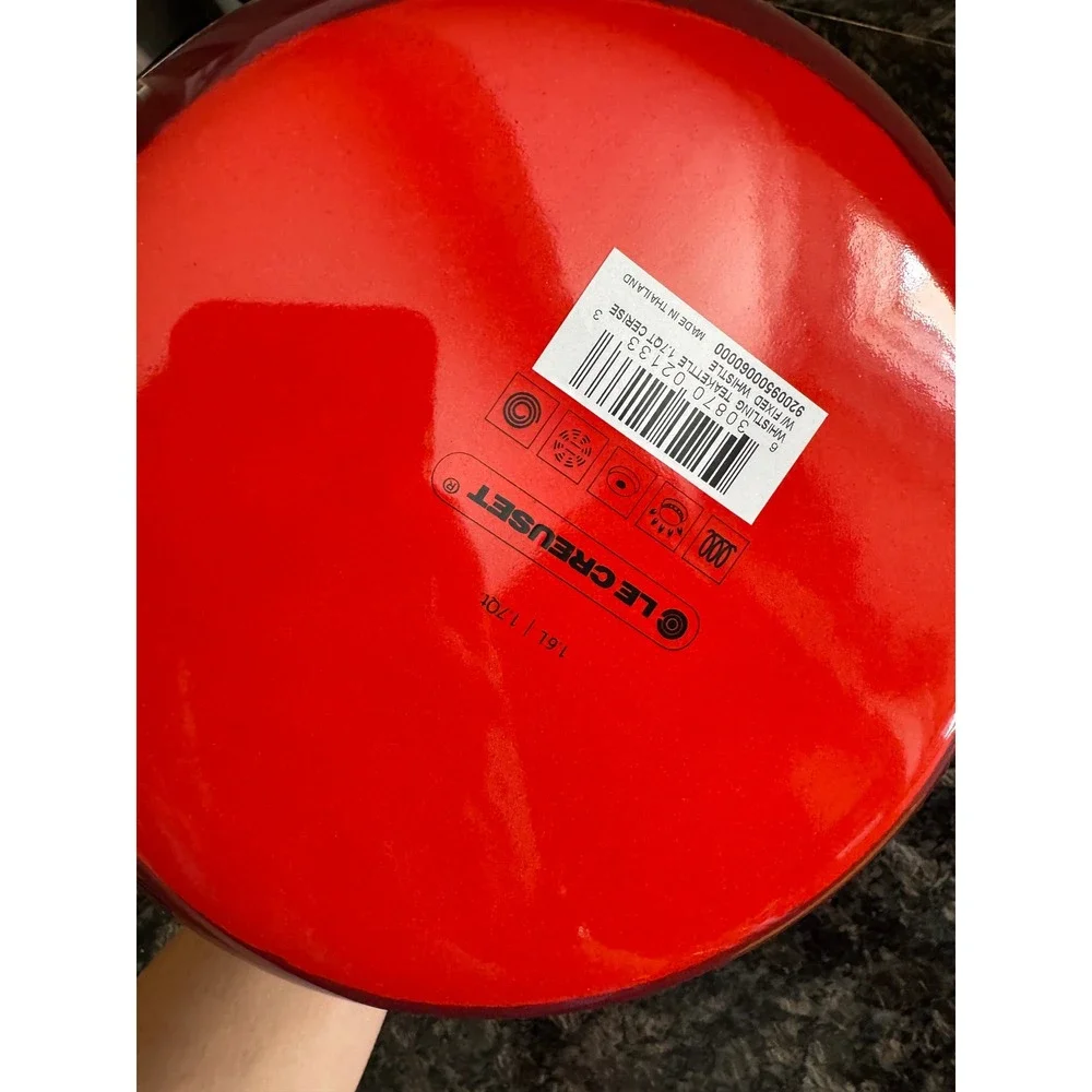 Le Creuset Cerise Red‎ Whistling Teakettle 1.7 Qt Enamel on Steel Q3101-67